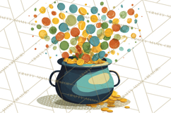 Retro St. Patrick’s Day PNG Clipart, Vintage Shamrocks Product Image 5