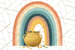 Retro St. Patrick’s Day PNG Clipart, Vintage Shamrocks Product Image 4