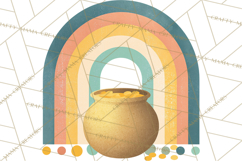 Retro St. Patrick’s Day PNG Clipart, Vintage Shamrocks Product Image 3