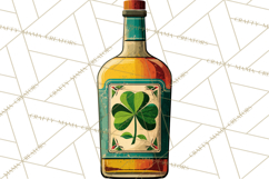 Retro St. Patrick’s Day PNG Clipart, Vintage Shamrocks Product Image 2