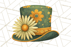 Retro St. Patrick’s Day PNG Clipart, Vintage Shamrocks Product Image 3