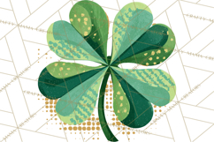 Retro St. Patrick’s Day PNG Clipart, Vintage Shamrocks Product Image 5