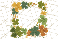 Retro St. Patrick’s Day PNG Clipart, Vintage Shamrocks Product Image 5