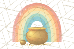 Retro St. Patrick’s Day PNG Clipart, Vintage Shamrocks Product Image 3