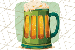 Retro St. Patrick’s Day PNG Clipart, Vintage Shamrocks Product Image 2