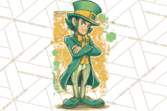 Retro St. Patrick’s Day PNG Clipart, Vintage Shamrocks Product Image 4