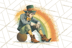 Retro St. Patrick’s Day PNG Clipart, Vintage Shamrocks Product Image 3