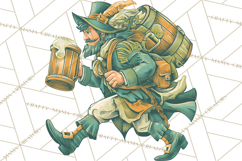 Retro St. Patrick’s Day PNG Clipart, Vintage Shamrocks Product Image 4