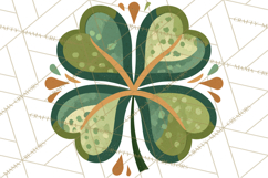 Retro St. Patrick’s Day PNG Clipart, Vintage Shamrocks Product Image 2