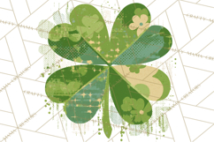 Retro St. Patrick’s Day PNG Clipart, Vintage Shamrocks Product Image 4