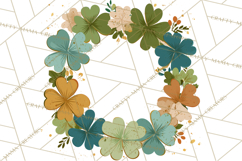 Retro St. Patrick’s Day PNG Clipart, Vintage Shamrocks Product Image 5