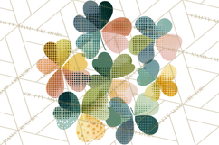 Retro St. Patrick’s Day PNG Clipart, Vintage Shamrocks Product Image 3