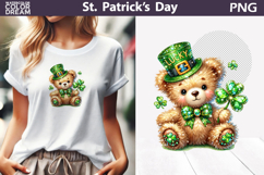 St. Patrick's Day Clipart | Bear Clover Sublimation Product Image 1