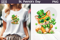 St. Patrick's Day Clipart | Fox Clover Sublimation Product Image 1
