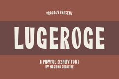 Lugeroge Playful Display Font Product Image 1
