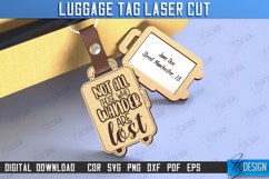 Personalized Luggage Tag Laser Cut | Travel Bag Tag | CNC Product Image 1