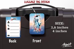 Sublimation luggage tag / USA luggage / Liberty Statue PNG Product Image 1