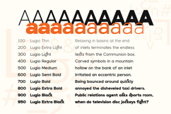 Lugio Sans a Modern &amp; Geometric Sans Serif Family Product Image 3