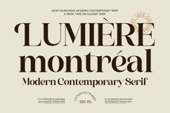 Lumiere Montreal - Modern Contemporary Serif Product Image 1