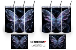 Luminous Butterfly | Tumbler Sublimation Wrap Product Image 3