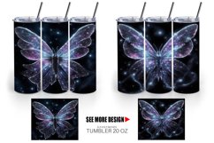 Luminous Butterfly | Tumbler Sublimation Wrap Product Image 4
