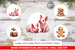 Nordic Christmas Treats Wind Spinner Product Image 1