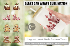 Nordic Christmas Treats Glass Can Product Image 1