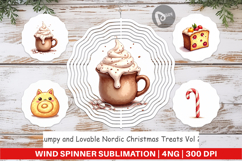 Nordic Christmas Treats Wind Spinner Product Image 1