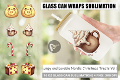 Nordic Christmas Treats Glass Can Product Image 1