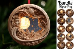 Luna Magica Christmas Ornaments Sublimation Bundle PNG Product Image 1