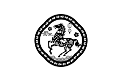 Lunar horse new year 2026 black design Product Image 1