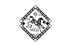Lunar horse new year 2026 black vector Product Image 1