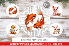 Lunar New Year Cuties 2026 Wind Spinner Product Image 1