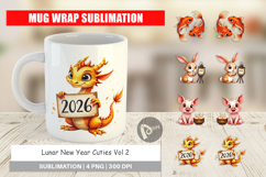 Lunar New Year Cuties 2026 Mug Wrap Product Image 1
