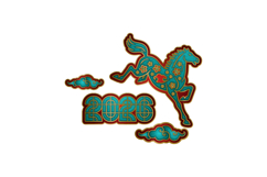 Lunar new year horse chinese zodiac sign 2026 design Product Image 1