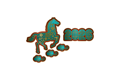 Lunar new year horse chinese zodiac sign 2026 graphic Product Image 1