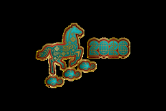 Lunar new year horse chinese zodiac sign 2026 graphic Product Image 2
