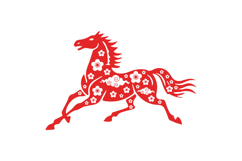 Lunar new year horse chinese zodiac sign clipart Product Image 1