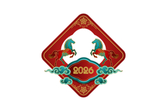 Lunar new year horse chinese zodiac sign creative design Product Image 1