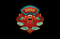 Lunar new year horse chinese zodiac sign creative vector Product Image 2