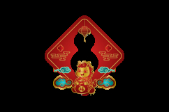 Lunar new year horse chinese zodiac sign cute character Product Image 2