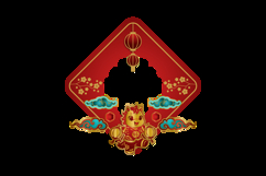 Lunar new year horse chinese zodiac sign cute character Product Image 2