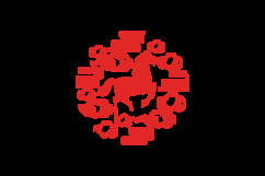 Lunar new year horse chinese zodiac sign red color design Product Image 2