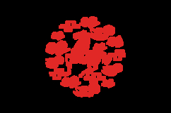 Lunar new year horse chinese zodiac sign red color graphic Product Image 2