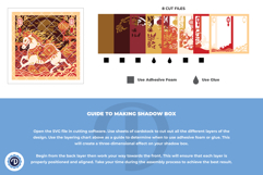 Lunar New Year Horse Shio 3D Shadow Box Product Image 5