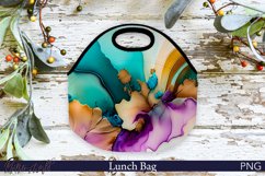 Lunch Bag Design | Alcohol Ink PNG Product Image 1