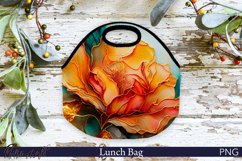 Lunch Bag Design | Alcohol Ink | Golden Product Image 1