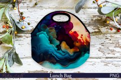 Lunch Bag Design | Alcohol Ink | Bright Colors Product Image 1