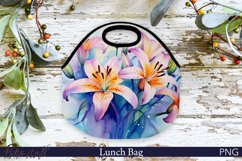 Lunch Bag Design | Flowers Meadow | Floral Scene PNG Product Image 1