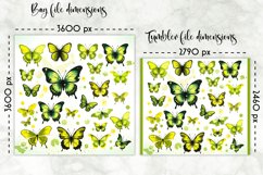 Butterfly Lunch Bag Sublimation | Watercolour Butterfly PNG Product Image 2